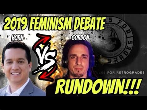 Rundown Of My 2019 Feminism Debate W Trent Horn Trenthorn YouTube