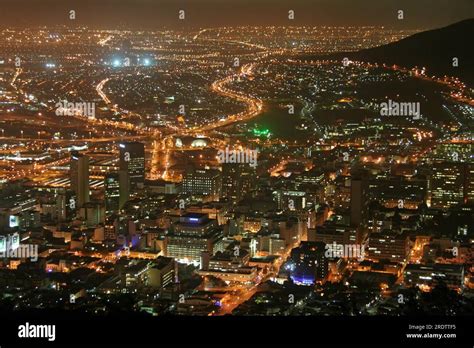 Cape Town At Night View From Signal Hill Cape Town At Night View