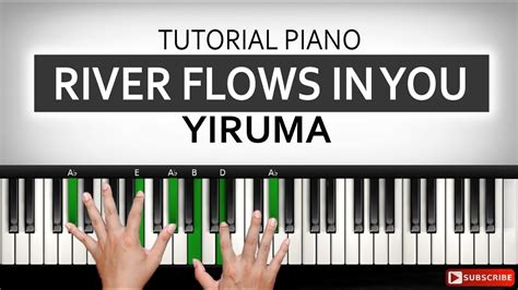 Tutorial River Flows In You Yiruma Belajar Piano Keyboard Youtube