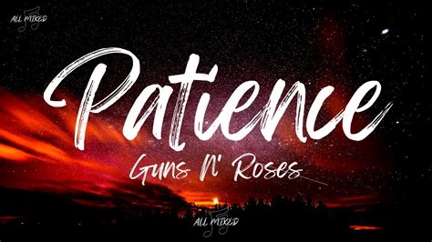 Guns N Roses Patience Lyrics YouTube