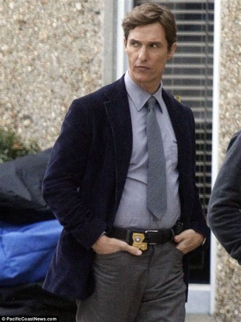 Matthew McConaughey Shows Off His New Paunch On Set Of True Detectives