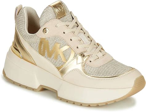 Michael Kors Sneaker Low Ballard Trainer Gold Damen Amazon De Schuhe