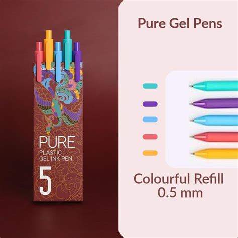 Kaco Pure Macaron Gel Pens Set Of Assorted Colours