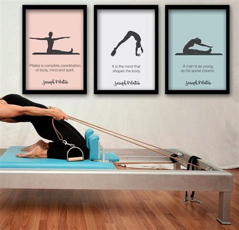 Pilates Poster Set Of 3 Pilates Poster Pilates Art Print Pilates