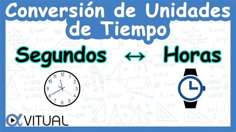 Conversi N De Unidades De Tiempo Segundos A Horas Y Horas A Segundos