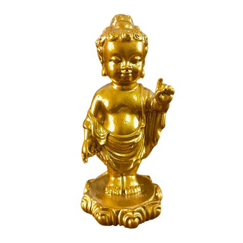 Statuette Bouddha Prince Porte Bonheur Esprit Tibet