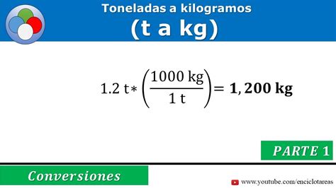 Toneladas A Kilogramos T A Kg PARTE 1 YouTube