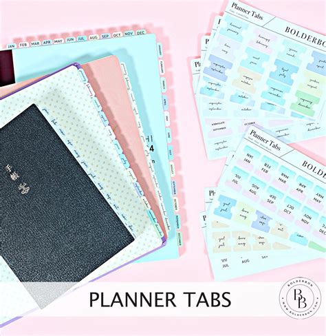 Planner Tabs Laminated Hobonichi Tabs Weeks Cousin A6 B6 Tab