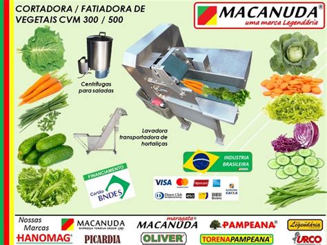 CORTAR VEGETAIS MÁQUINA INDUSTRIAL MACANUDA CIMM