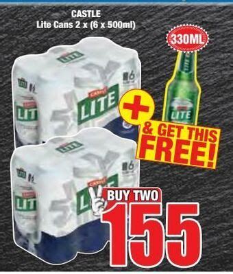 Castle Lite Cans Offer At Boxer