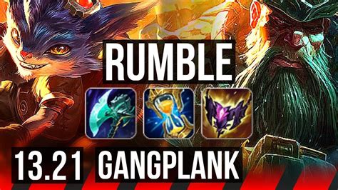 RUMBLE Vs GANGPLANK TOP 1 6M Mastery 600 Games 12 3 8