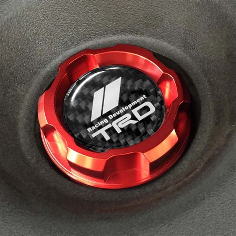 The New Red Aluminum Engine Oil Cap For Toyota Corolla Levin Celica Gts