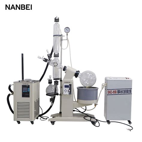 Nanbei 10l Alcohol Distillation Vacuum Rotovap Rotary Evaporator With Chiller China Rotary