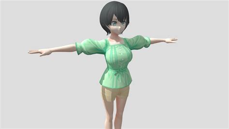 【anime Character】female004 Unity 3d Buy Royalty Free 3d Model By 3d動漫風角色屋 3d Anime