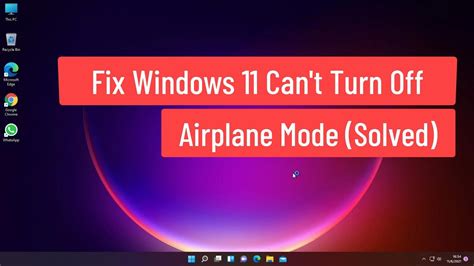 Fix Windows Can T Turn Off Airplane Mode Solved Youtube