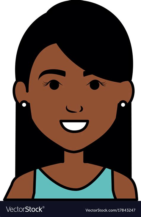 Beautiful Black Woman Avatar Character Royalty Free Vector