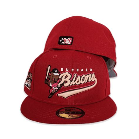 New Era Buffalo Bisons Red/Grey UV 59FIFTY Fitted Hat