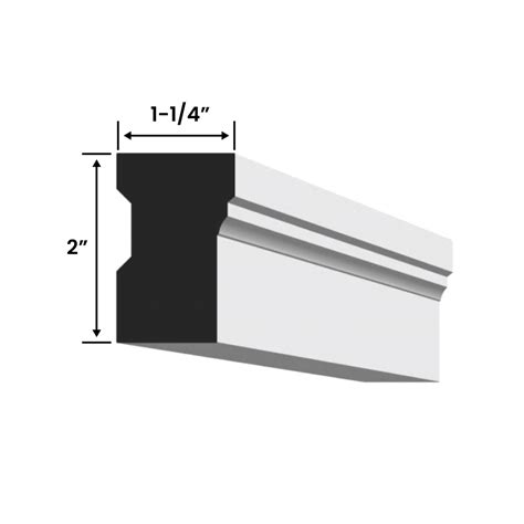 Azek Azek Moulding Pvc 8 Ft Brick Mould Azm 180 Actual 56 Off
