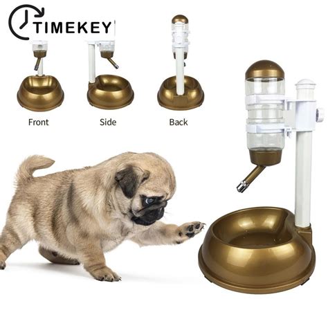 Tkey 500ml Pet Water Drinker Cat Dispenser 500ml Universal Dog Drinker