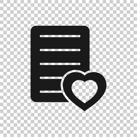 Premium Vector Wishlist Icon In Flat Style Like Document Vector