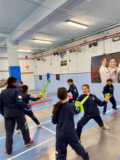 Primaria Visita Esgrima Madrid Colegio San Ramon Y San Antonio