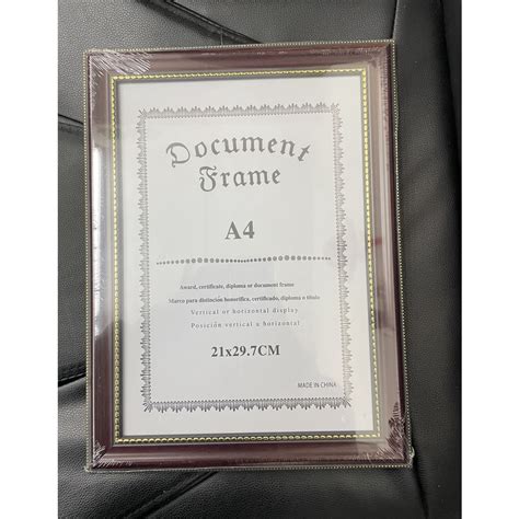 A4 Certificate Frame Home Decor Photo Cert Frame A4相框文凭毕业证书照片 A4 Frame