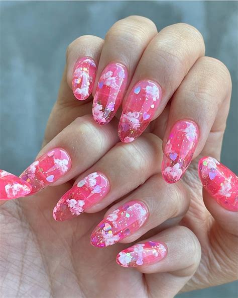 45 Kawaii Nails Dreamy Cloud Aesthetic Kawaii Jelly Nails