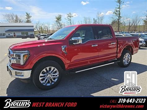 New 2024 Ford F 150 LARIAT SuperCrew In Guttenberg 24059 Brown S