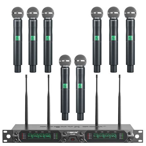 Phenyx Pro Wireless Microphone System Channel Uhf Cordless Mic With