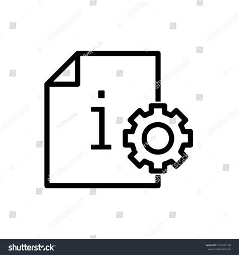 Information Icon Flat Pictogram Web Line Stock Vector Royalty Free