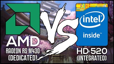 Intel HD 520 VS AMD Radeon R5 M430 Integrated VS Dedicated Laptop GPU