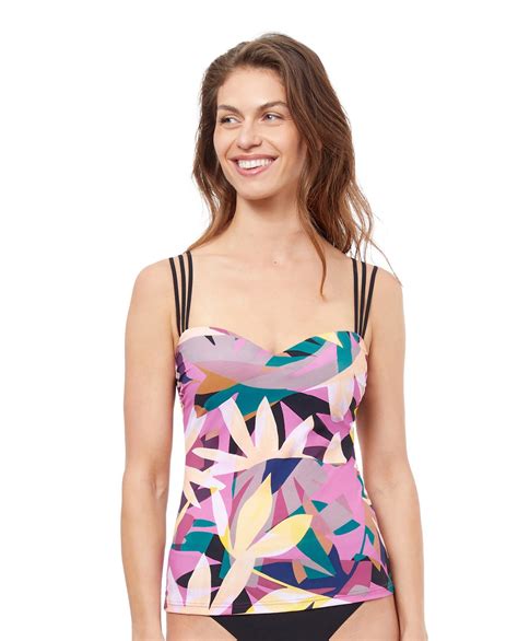 Profile By Gottex Gioia E Cup Shirred Underwire Tankini Top Tankini Top Tankini Top Gottex