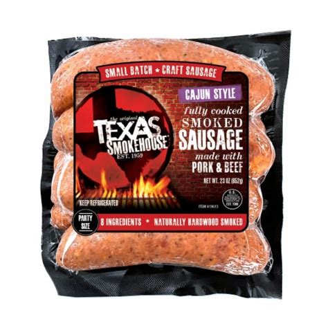 Texas Smokehouse Cajun Links Dinner Sausage 23 Oz Kroger