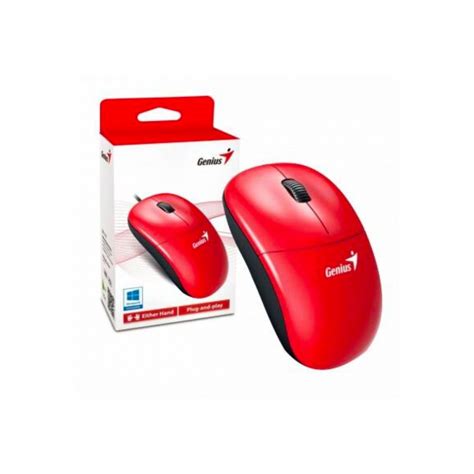 MOUSE GENIUS DX 110 ROJO USB G5 BOX