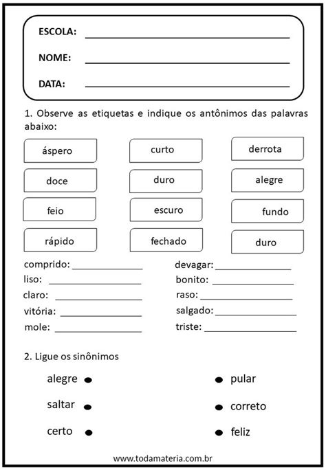 Blog Professor Zezinho Atividades Portugu S