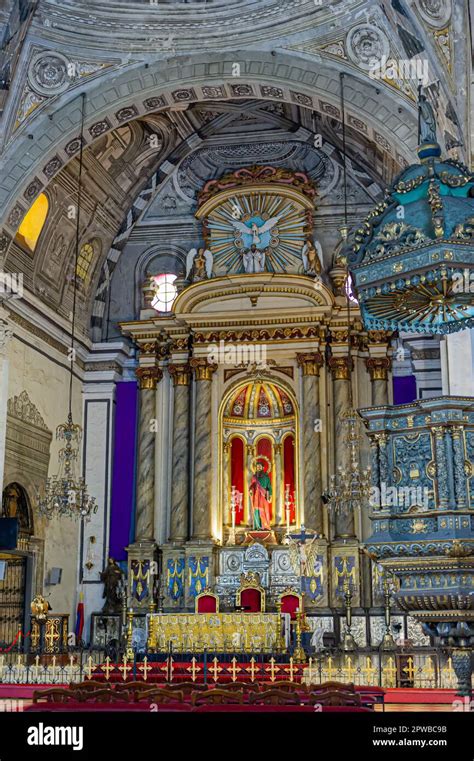 The Altar At The San Agustin Church Intramuros Manila The