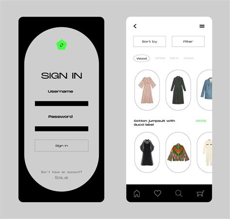 Clothing App App Design Web App Design Interactive Design