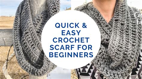 Quick and Easy Crochet Scarf for Beginners - Hope Corner Farm