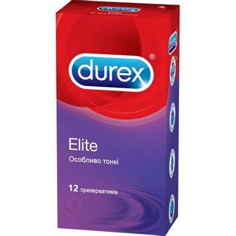 Durex Elite Condoms Very Thin 3 condoms / 12 condoms Презервативы Durex