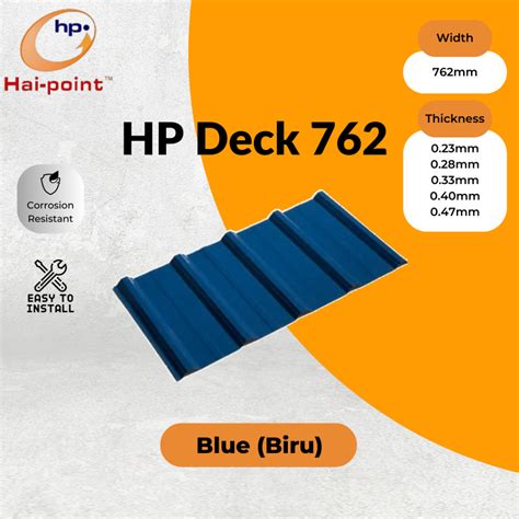 Hai Point Hp Metal Deck Metal Roofing Atap Rumah Atap Zink Kilang