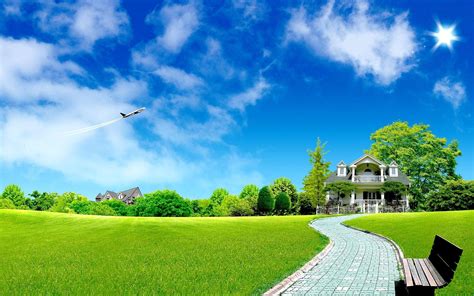 Dream House Hd Desktop Wallpaper Widescreen High Definition