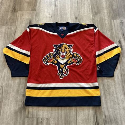 Vintage Starter Florida Panthers Jersey Nhl Hockey 90s Logo Embroidered