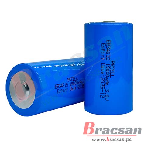 BATERIA DE LITIO 3 6V 19000MAH Li SOCl2 TAMAÑO D R20 PKCELL