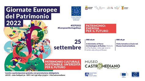 Giornate Europee Del Patrimonio 2022 Al Museo Castromediano Di Lecce