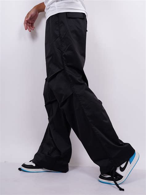 Black Parachute Pants Urban Needs