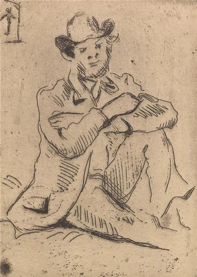 Artwork By Paul C Zanne Guillaumin Au Pendu Made Of Etching On Laid