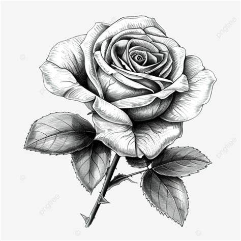 Dibujo De Rosas En Blanco Y Negro Para Decoración Del Hogar Y Eventos