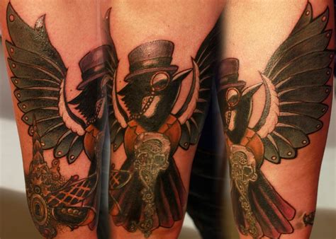 Steampunk Bird by Steve Phipps : Tattoos