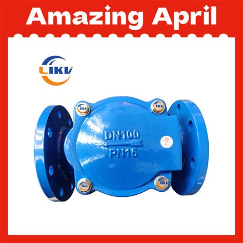 api ductile iron flange soft seal rubber plate swing check valve