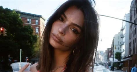 Emily Ratajkowski Flaunts Itsy Bitsy Tiny Bikini In New York City